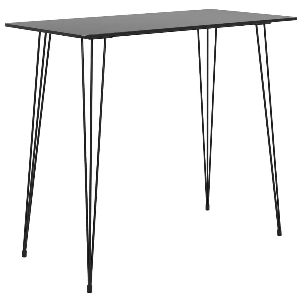 Tavolo da Bar Nero 120x60x105 cm per 6-8 Persone