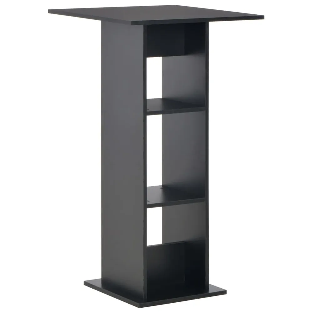 Tavolo da Bar Nero 60x60x110 cm Made Italy