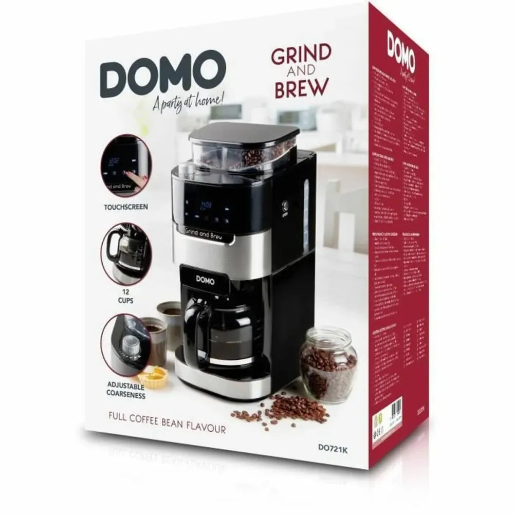 Caffettiera Americana DOMO DO721K 1,5 L Nero Potenza 1500W