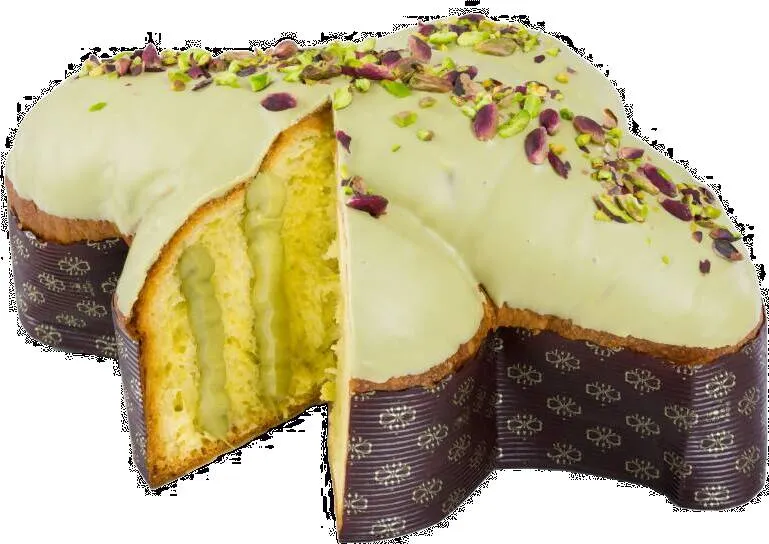 Colomba Pasquale Artigianale Siciliana Farcita Al Pistacchio 1kg Focaccia Di Pasqua 100% Italiana
