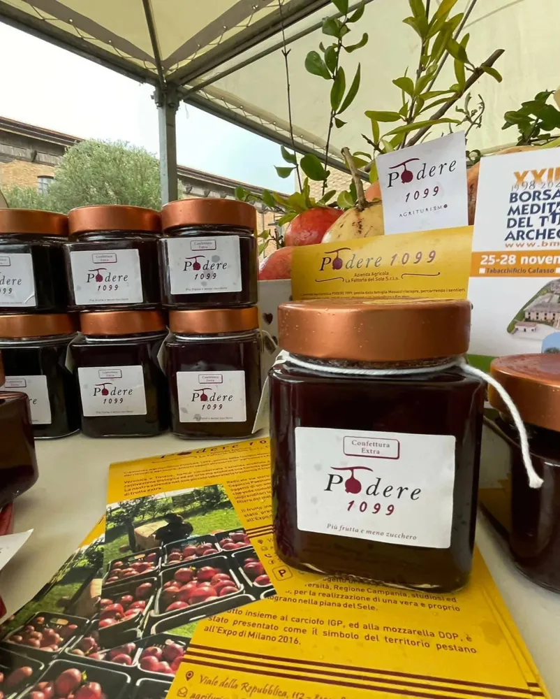 Confettura Extra Di Melagrana Artigianale Produzione Italiana Azienda Agrituristica Podere 1099 100% Naturale, Vegano