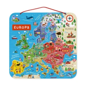 Janod - Mappa Magnetica Dell’europa Versione Italiana