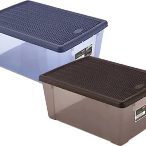 SCATOLA MULTIUSO 'ELEGANCE BOX' L cm 36,5 x 25,5 x h 14 moka/moka Stefanplast
