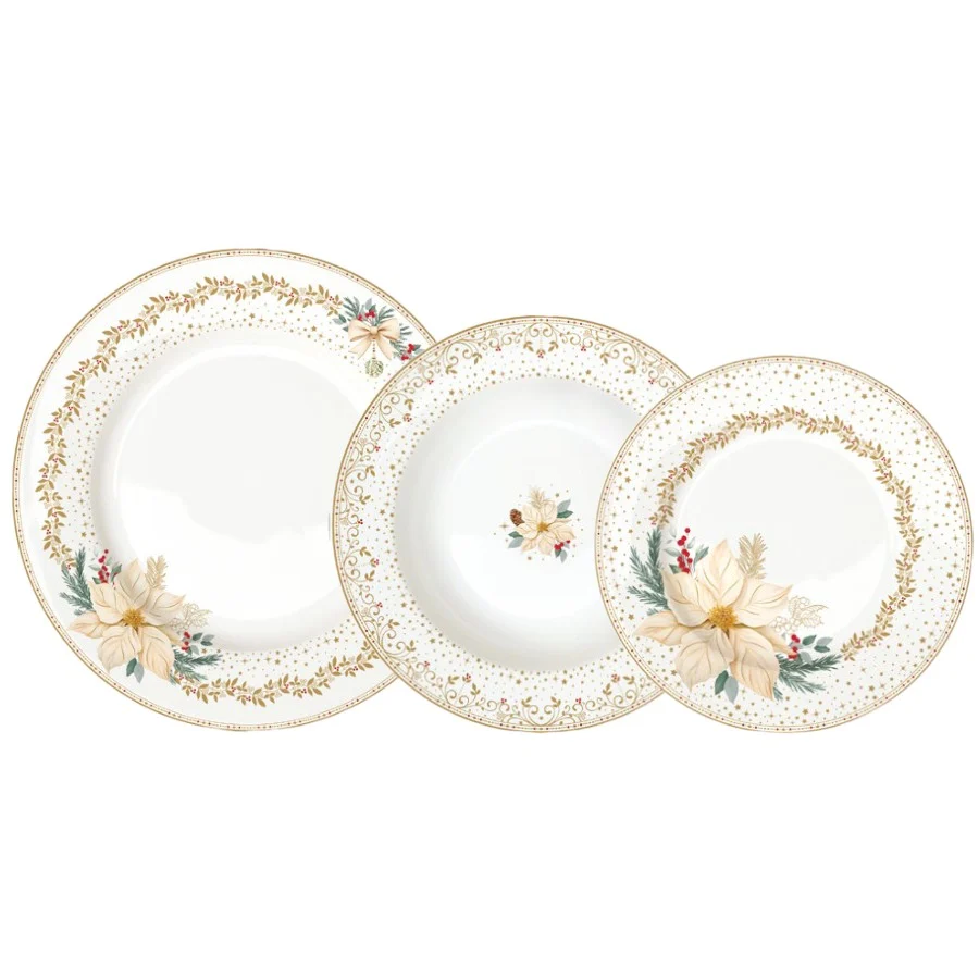 Servizio di Piatti 38 Pz. "White Elegant" Easy Life