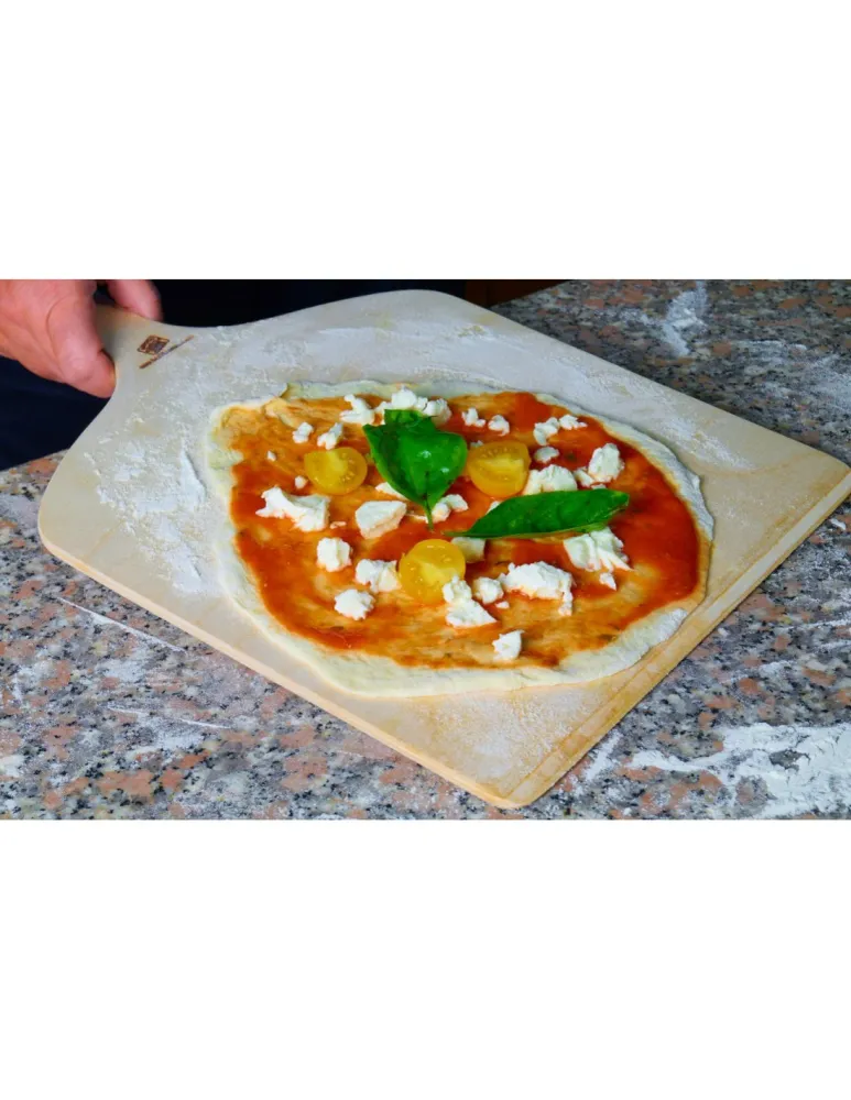 Pizzaschaufel aus Birkenholz, Maße 41x33 cm, Dicke 0,6 mm Online Sale