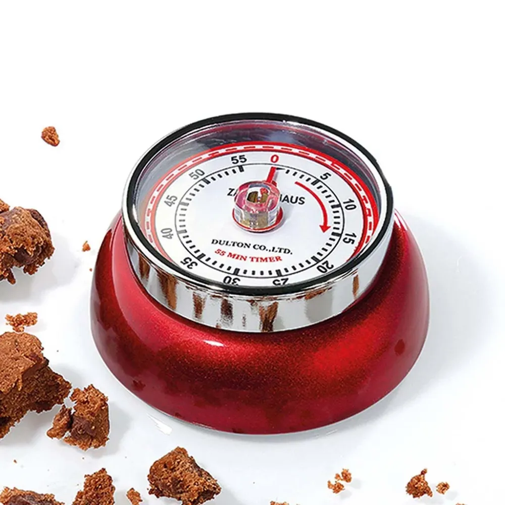 Temporizzatore da cucina retrò Speed di Zassenhaus Crema