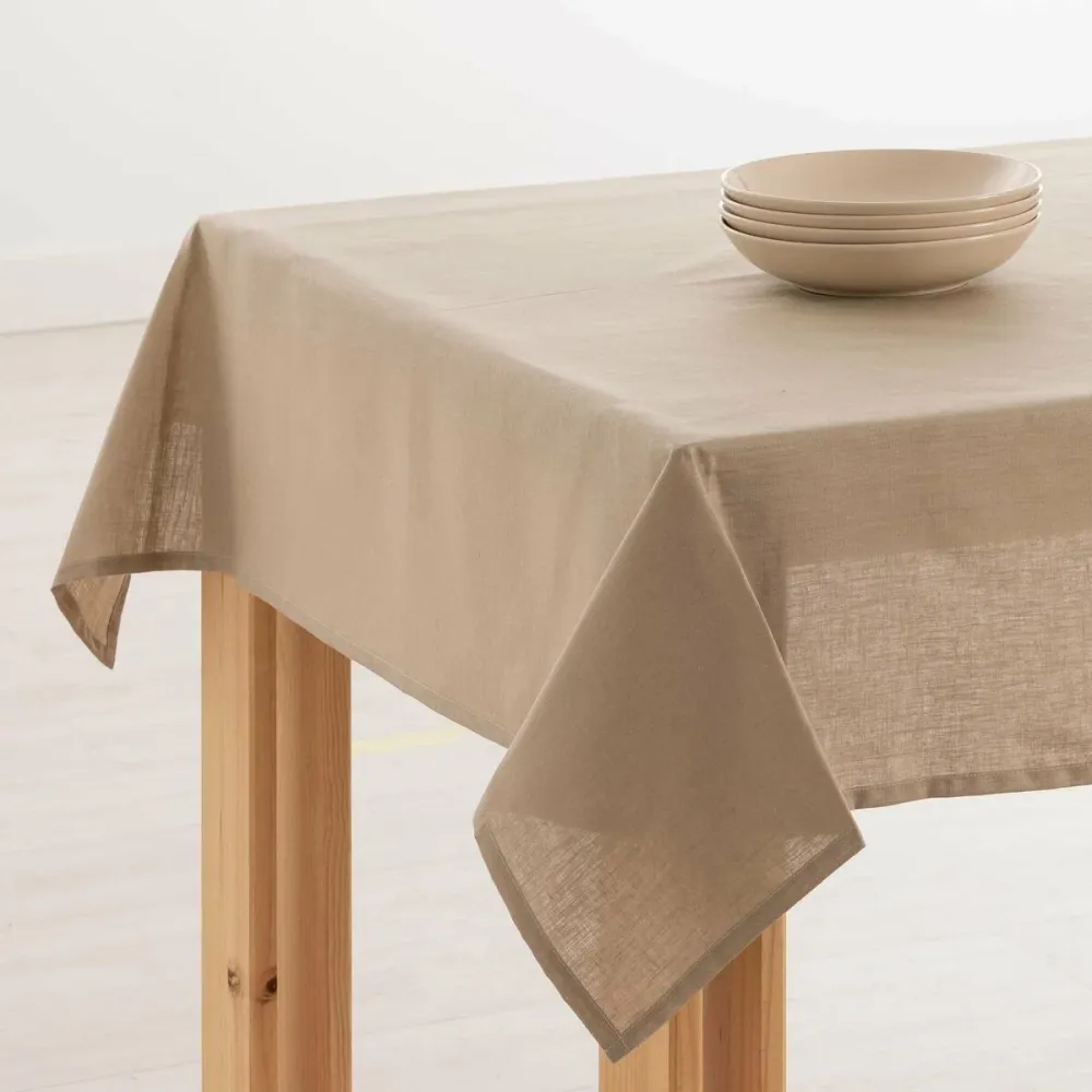 Tovaglia Belum 100 x 130 cm Taupé con Angoli Elastici