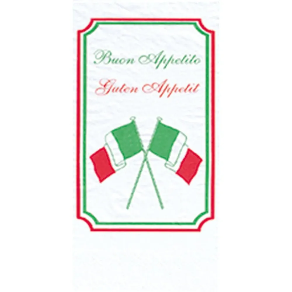 Asciugamano cellulare 40 x 40 cm 2-strato 1/8 Buchfalz Buon appetito | Pacchetto (300 tovaglioli) Misura 150x220 cm