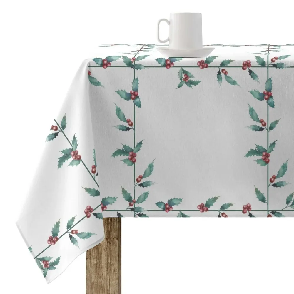 Canovaccio Assorbente Tovaglia resina antimacchia Belum White Christmas Multicolore 250 x 180 cm