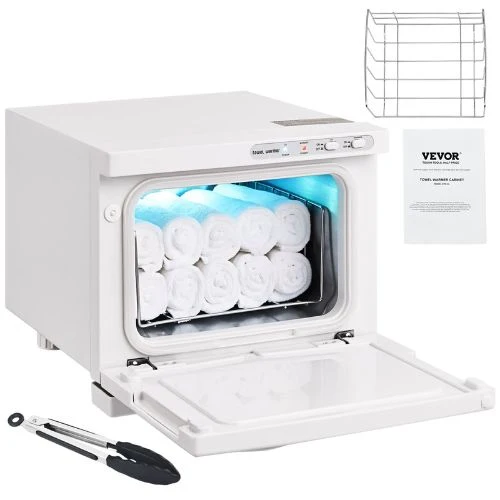 8L Spa Hot Towel Warmer Cabinet and 2in-1 Towel Warmer Inox Steel Rack Holds up to 16 Towels