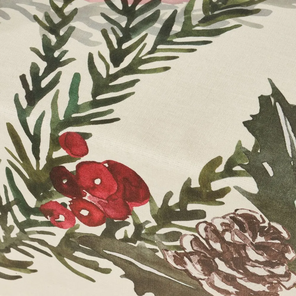 Tovaglia Rotonda Tovaglia resina antimacchia Belum Christmas Flowers 100 x 140 cm
