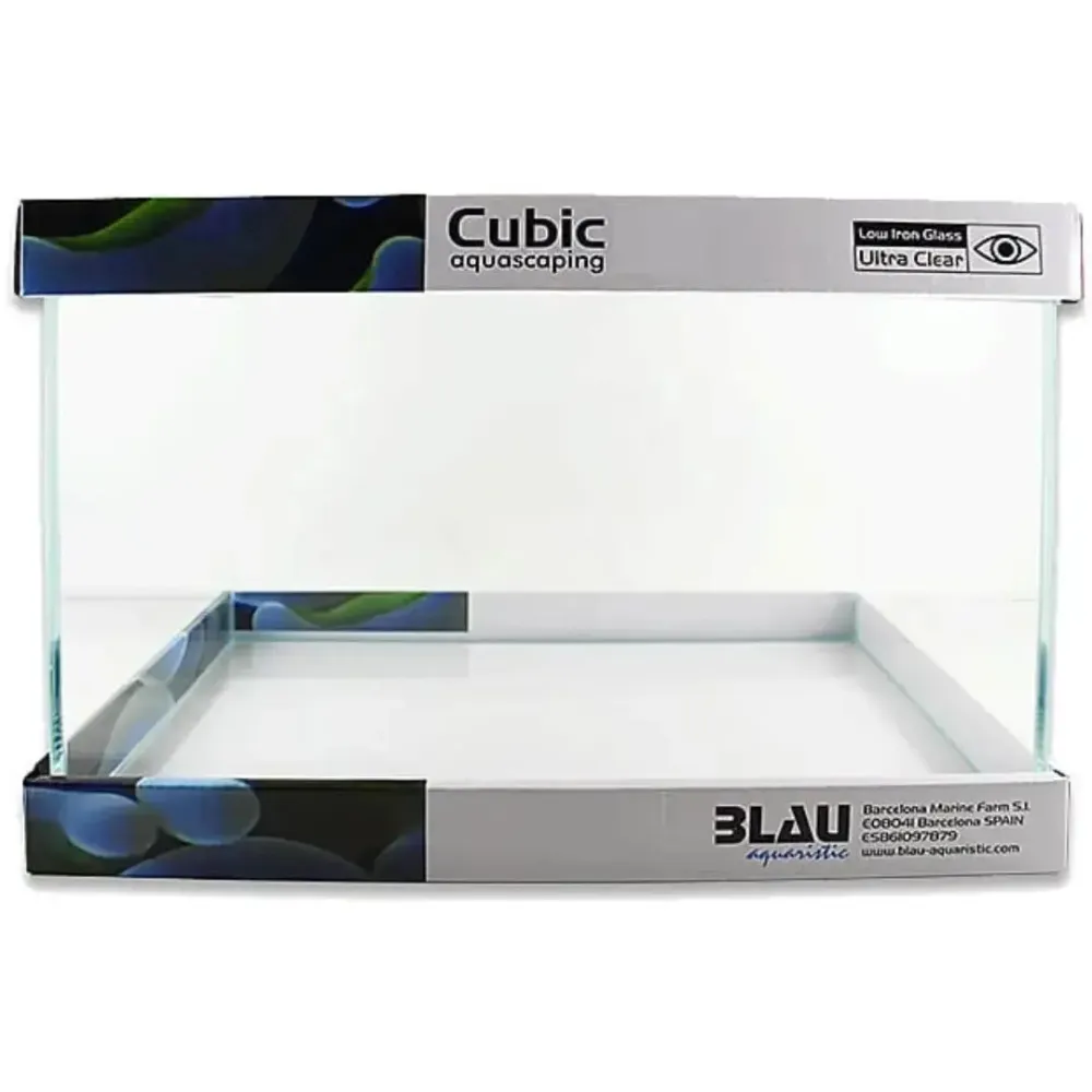Blau Aquaristic – Cubic Aquascaping 42L – vasca extra chiaro cm 35x35x35