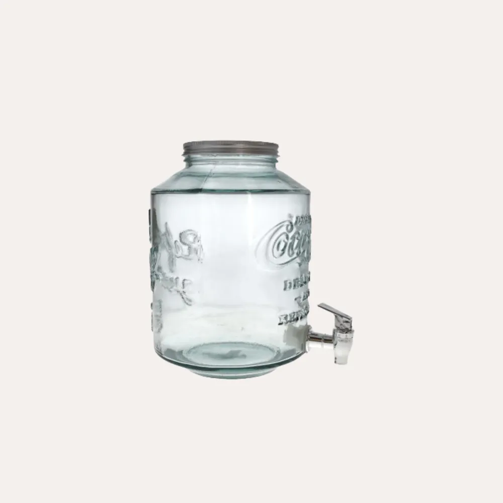 Dispenser di Bevande Vetro 5L con Rubinetto