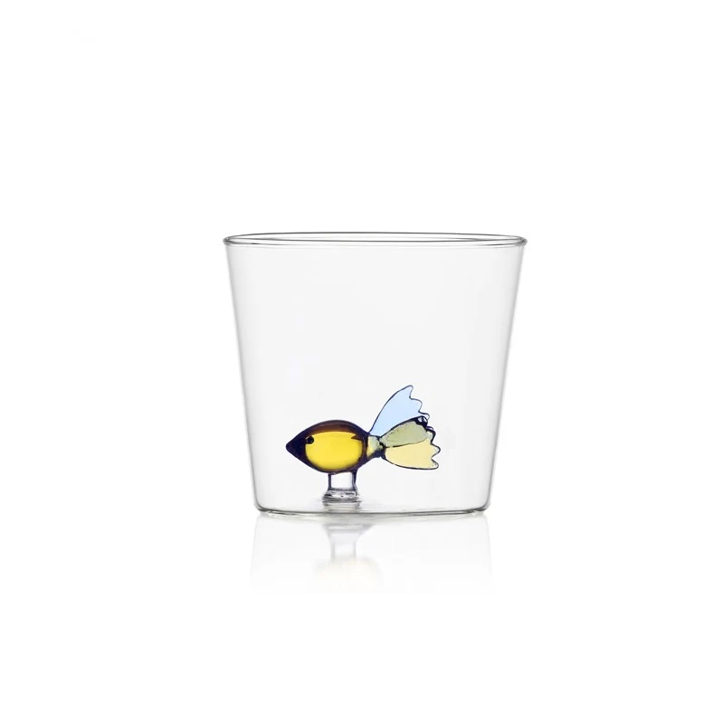 Ichendorf Bicchiere Pesce Vetro Borosilicato E Soffiato Animal Farm