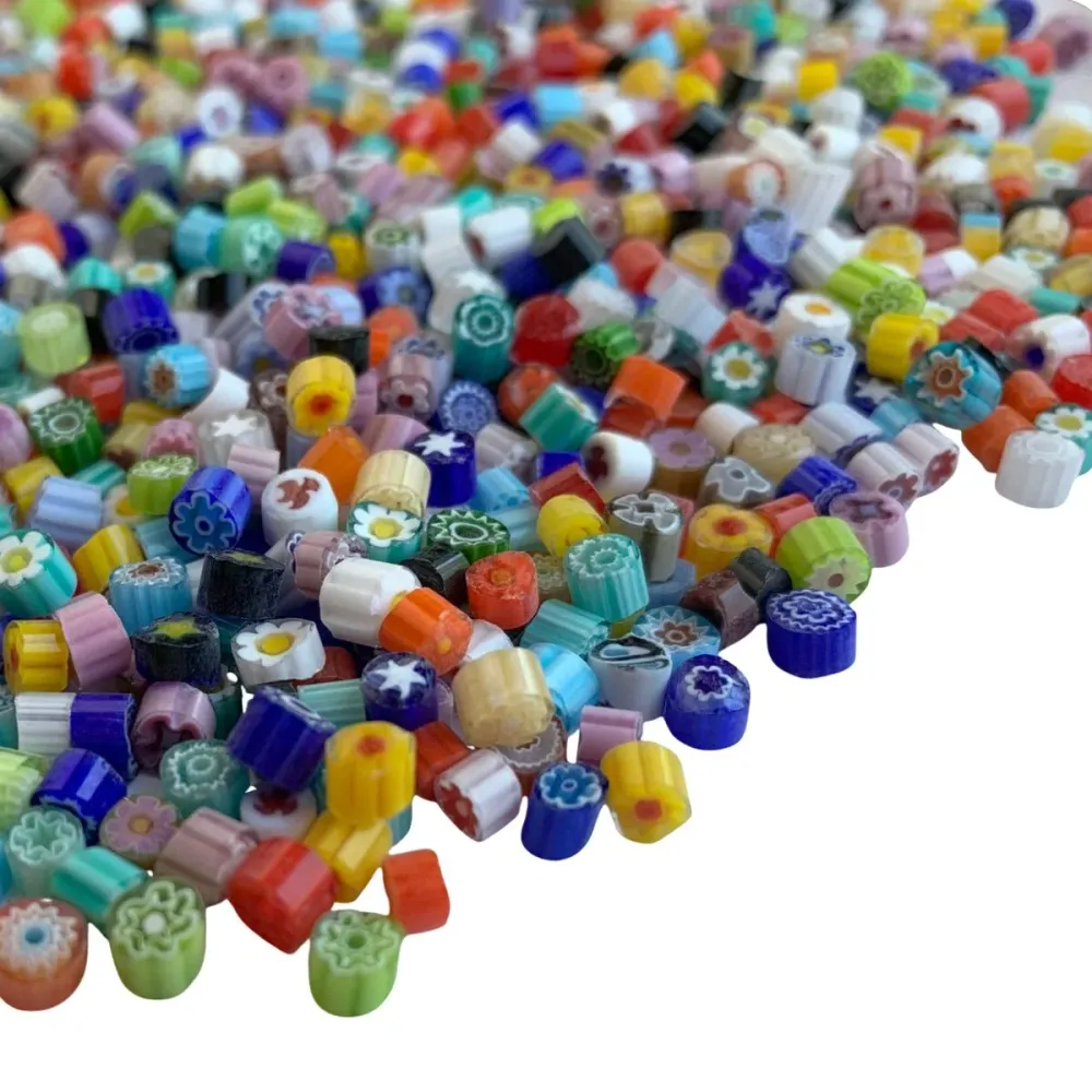 Millefiori Mix di Colori 4/5 trasparente