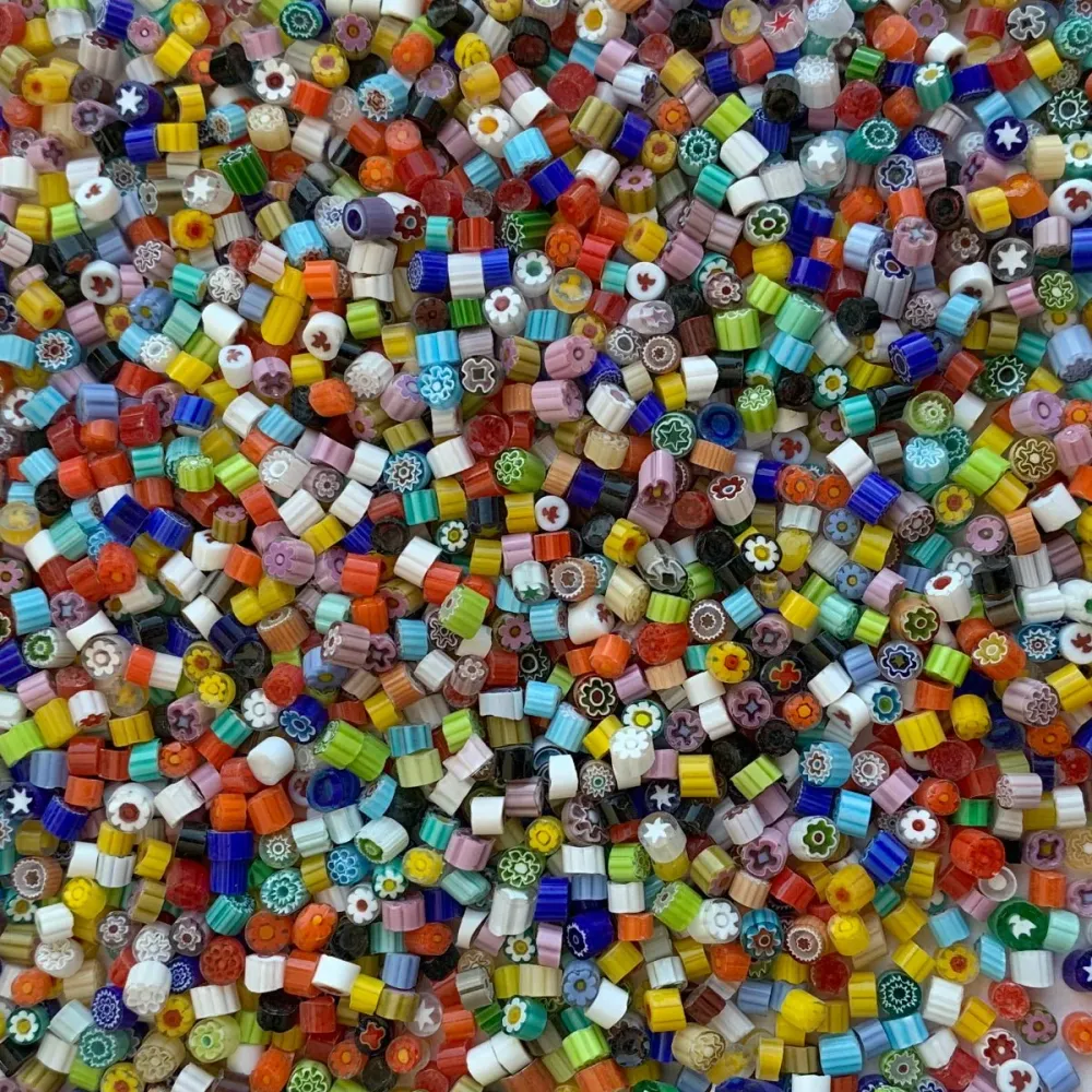 Millefiori Mix di Colori 4/5 trasparente