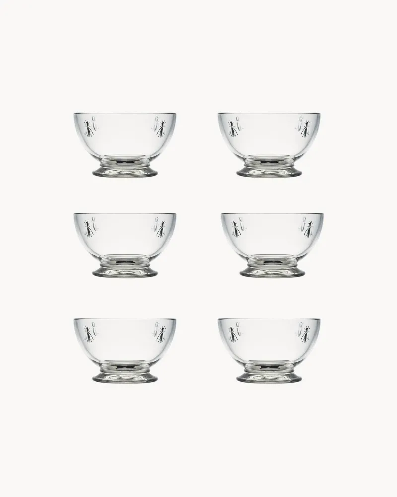 Set 6 bowl vetro Abeille