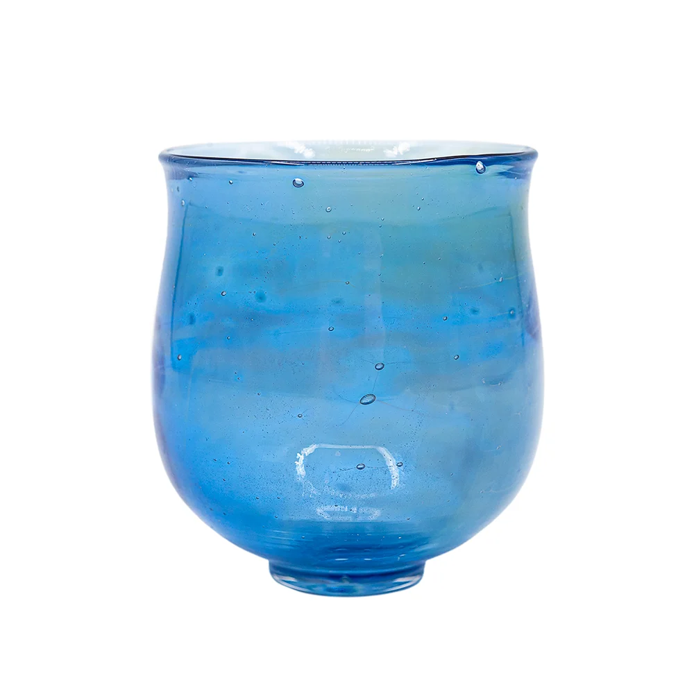 Tazza di Vetro Blu Delicata # 94950