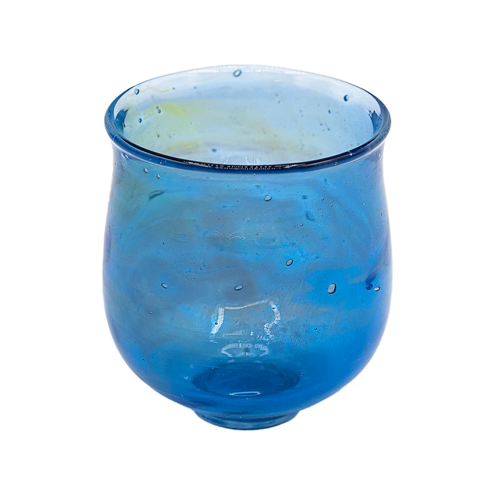 Tazza di Vetro Blu Delicata # 94950