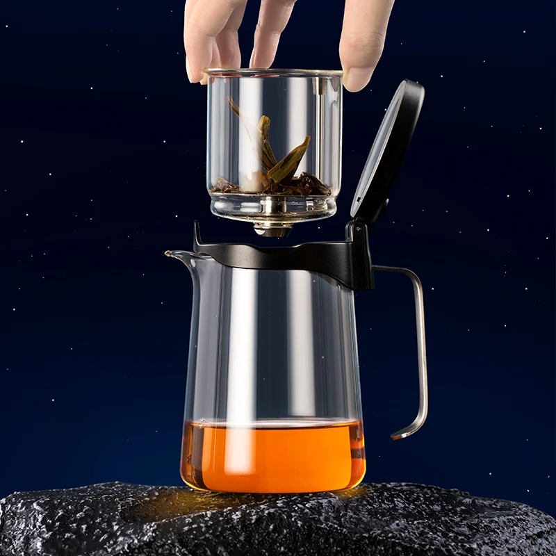 Tèiera vetro Bonston Easy Gongfu da 350ml con infusore vetro # 33212