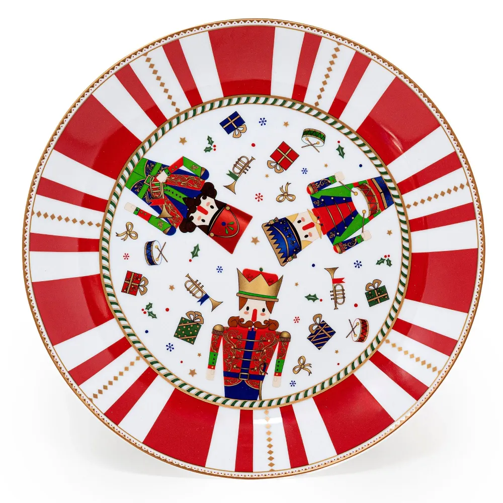Piatto Panettone 30 cm – Schiaccianoci | Eleganza Tavola