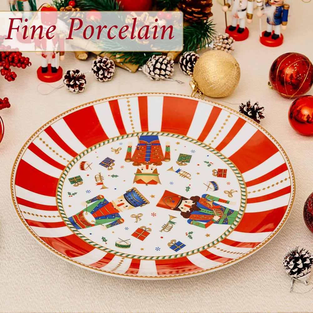 Piatto Panettone 30 cm – Schiaccianoci | Eleganza Tavola