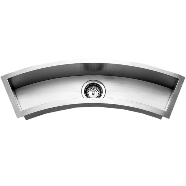 Hamat - PRI-3312BT - Undermount Stainless Di acciaio Curved Bowl Bar/Prep Sink