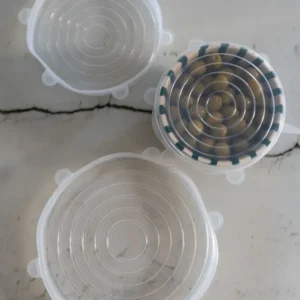 Set di 3 coperchi flessibili silicone