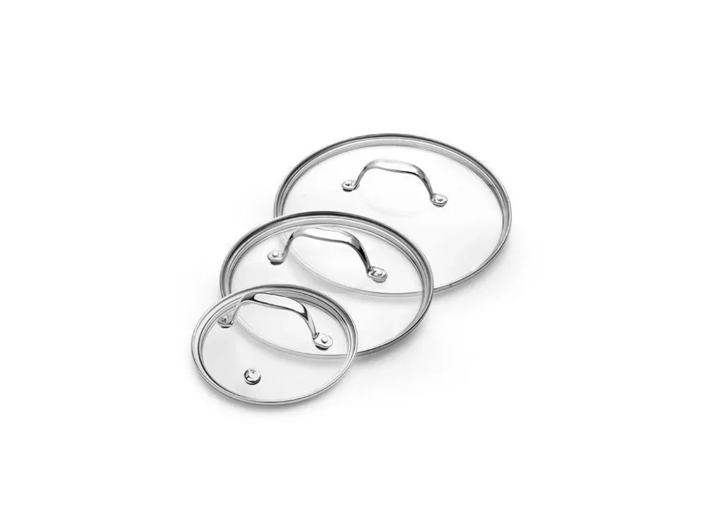 SET COPERCHI VETRO 14/20/24 CM – 3 PEZZI