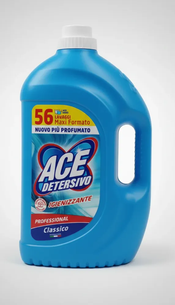ACE Detersivo Igienizzante Professional Classico 56 Lavaggi | Maxi Formato 2,8 Litri | Tecnologia Multimacchia e Igiene Pr...