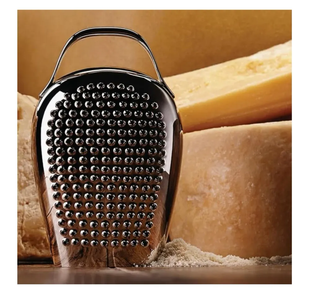Alessi Cheese Please CHB02 - Grattugia per Formaggio di Design, Acciaio Inossidabile 18/10