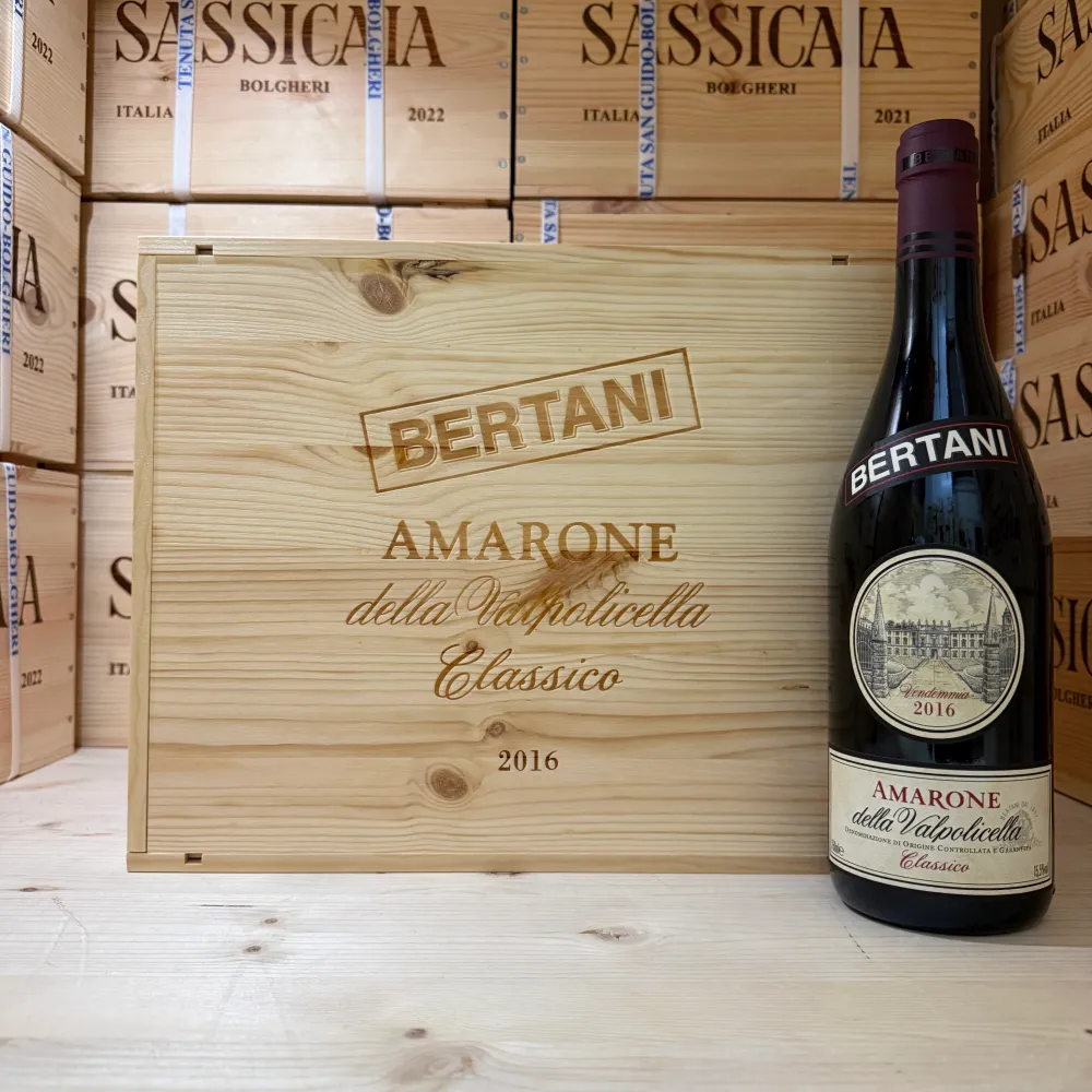 Amarone della Valpolicella DOCG Classico Bertani 2016 - Cassa Legno 6 Bottiglie