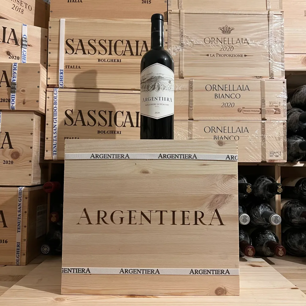 Argentiera 2020 Bolgheri Superiore DOC Tenuta Argentiera Cassa Legno 6 Bottiglie