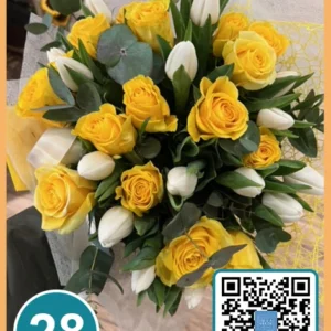 28 - Bouquet con Rose e Tulipani