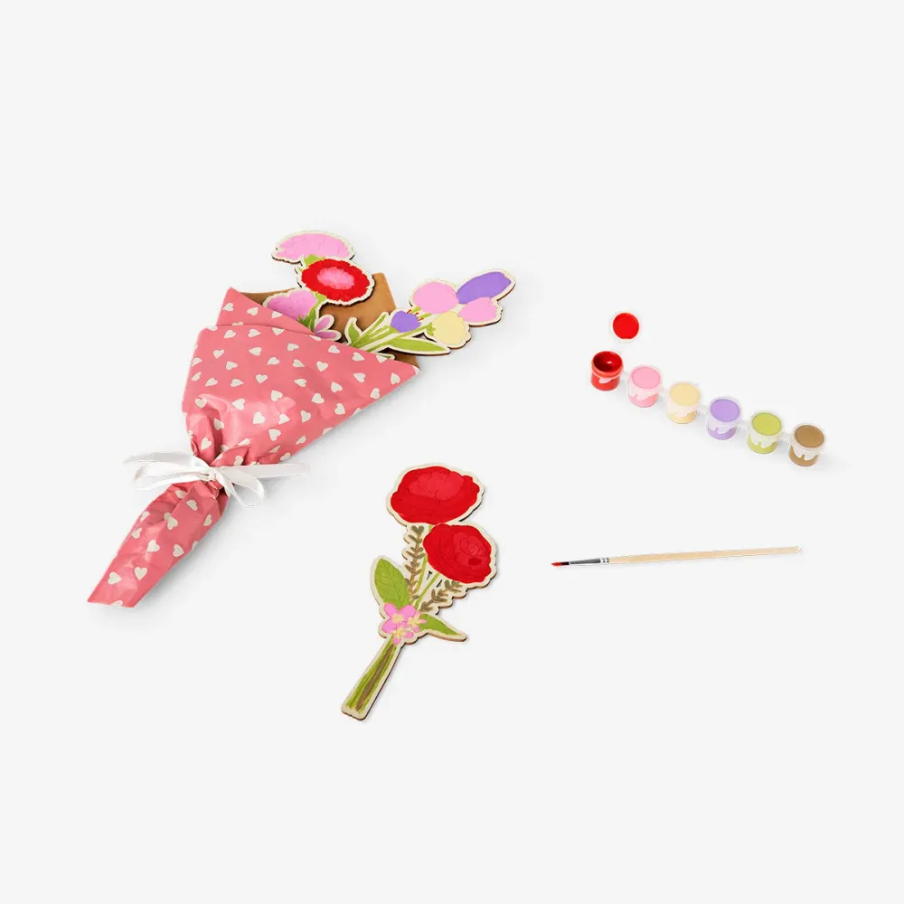 Bouquet di legno DIY con vernice