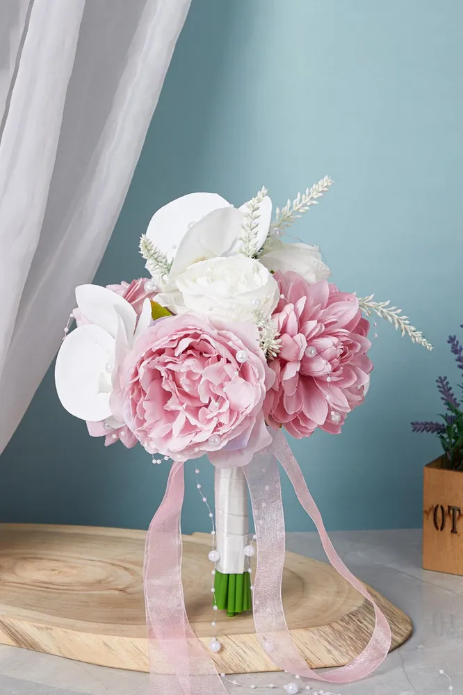 Bouquet da sposa fata rosa