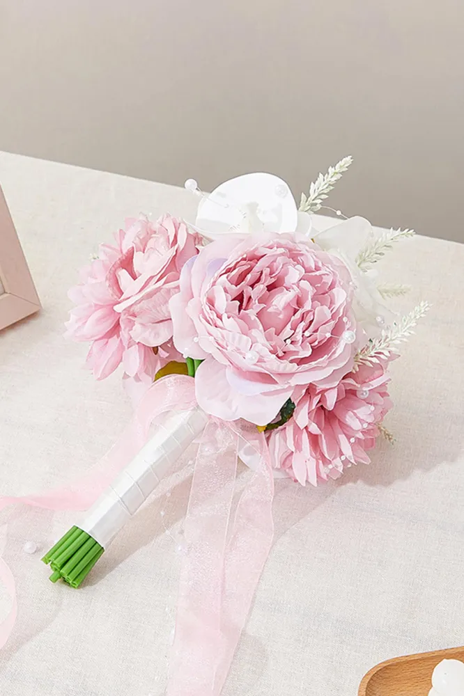Bouquet da sposa fata rosa