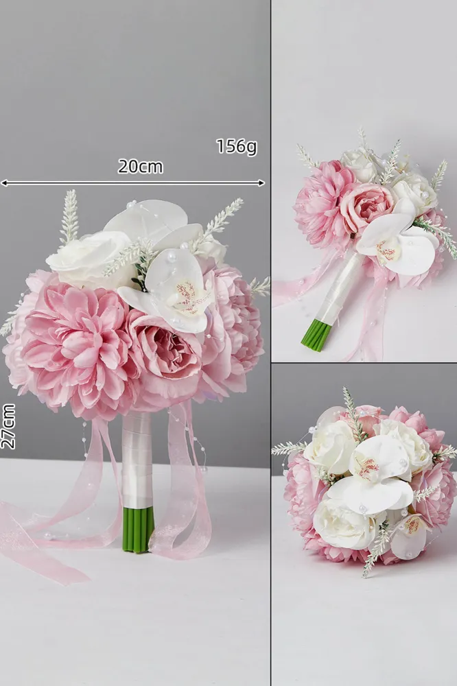 Bouquet da sposa fata rosa