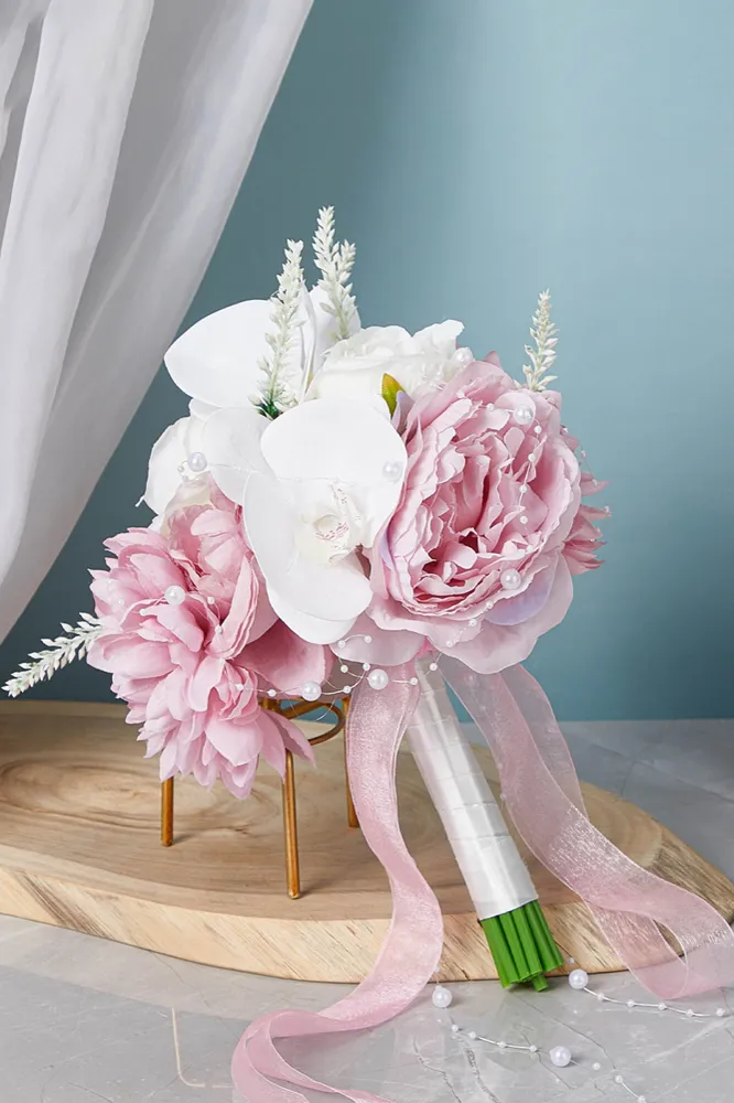 Bouquet da sposa fata rosa