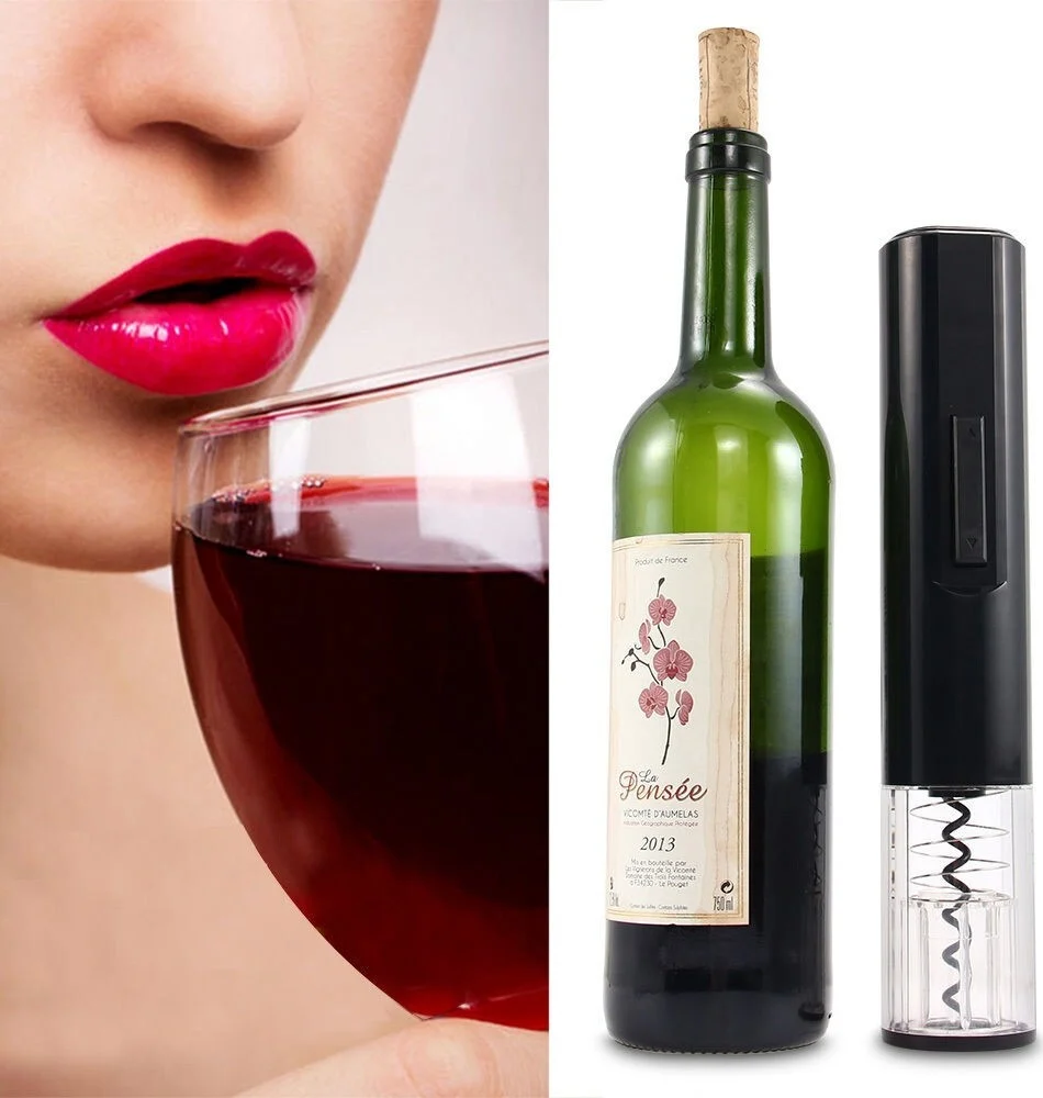 Cavatappi Apribottiglie Apri Bottiglie Elettrico Batterie Vino Opener Cutter