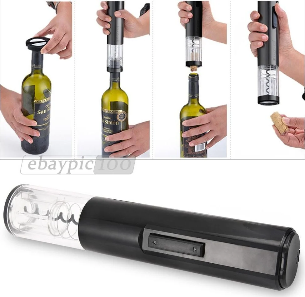 Cavatappi Apribottiglie Apri Bottiglie Elettrico Batterie Vino Opener Cutter