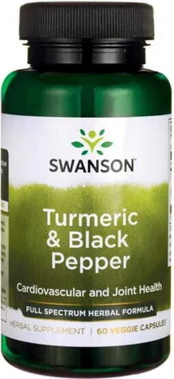 Curcuma & pepe nero 60 capsule Curcuma & pepe nero Swanson