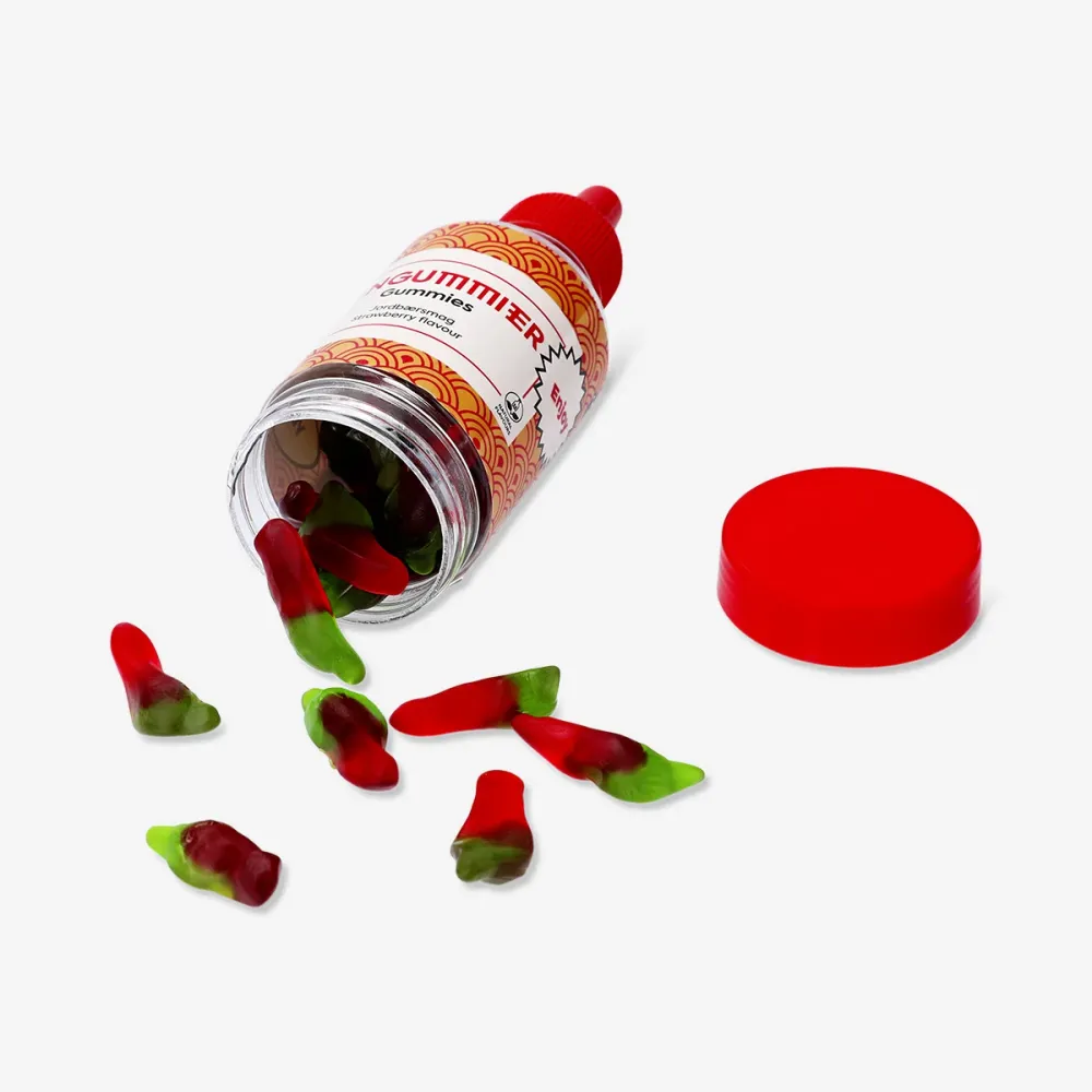 Gomme al pepe bottiglia sriracha