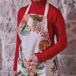 Grembiule Natalizio Maison Sucrée - Arance Essiccate e Spezie