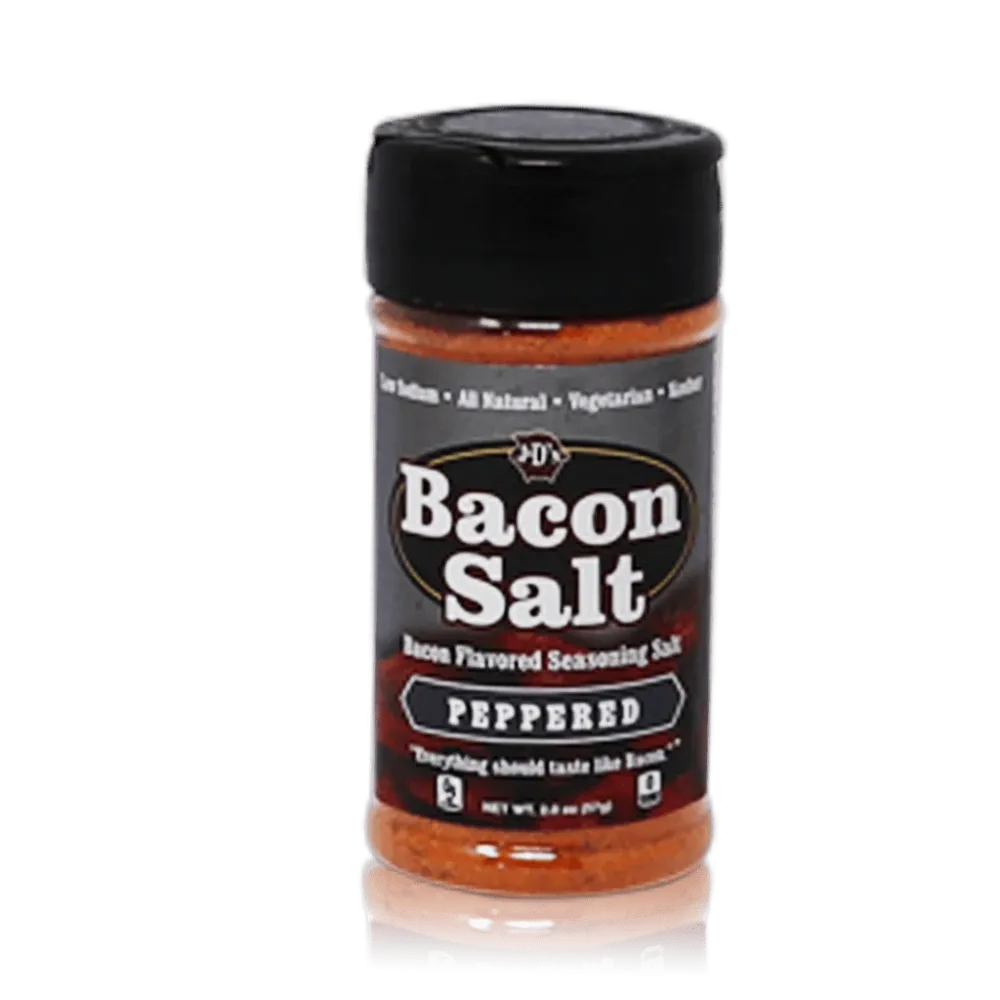 J&D's Peppered Bacon & Salt, confezione di aroma al bacon grigliato aromatizzato al pepe da 70g
