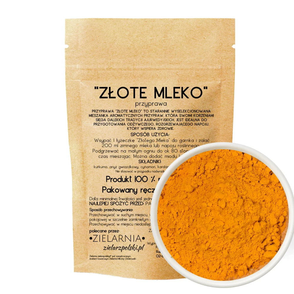 Miscela di spezie "Latte d'oro" con curcuma 50g ZIELARZPOLSKI.PL