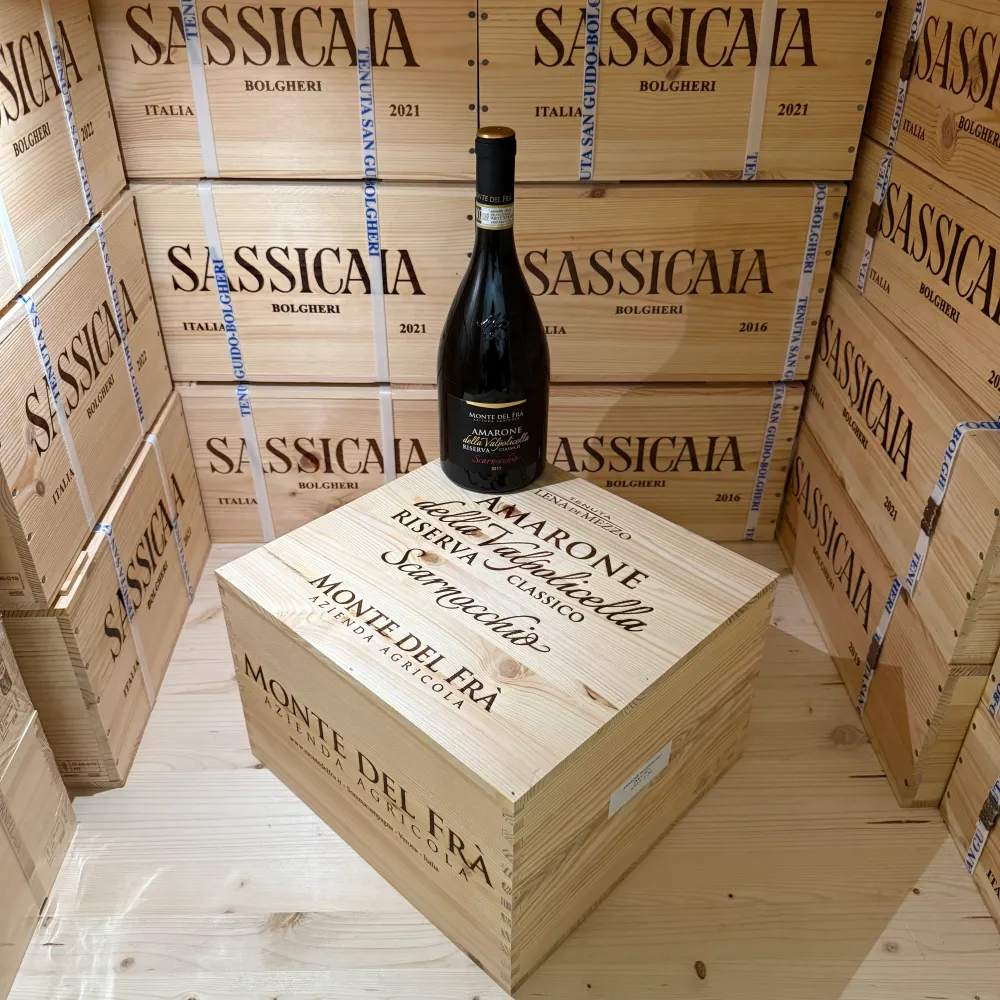 Monte del Fra Scarnocchio 2017 Amarone della Valpolicella Classico DOCG Riserva - Cassa Legno 6 Bottiglie