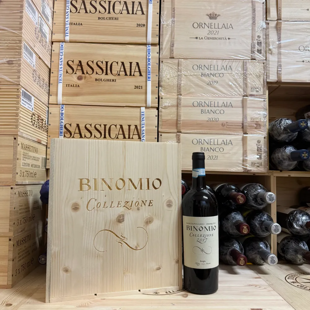 Montepulciano d'Abruzzo Riserva Binomio Collezione 2017 La Valentina - Cassa Legno 3 Bottiglie