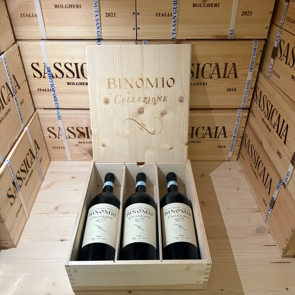 Montepulciano d'Abruzzo Riserva Binomio Collezione 2017 La Valentina - Cassa Legno 3 Bottiglie