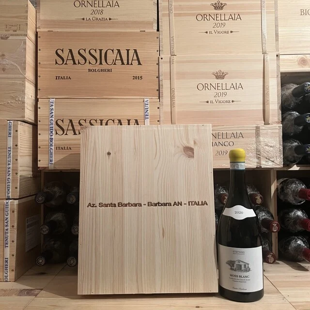 Moss Blanc 2020 Santa Barbara Verdicchio dei Castelli di Jesi DOC Classico Superiore - Cassa Legno 3 Bottiglie